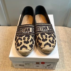 Dior Leopard Espadrilles size 40